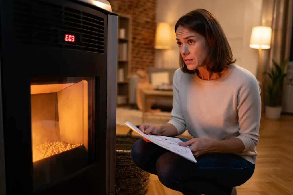 code erreur poêle à granulés