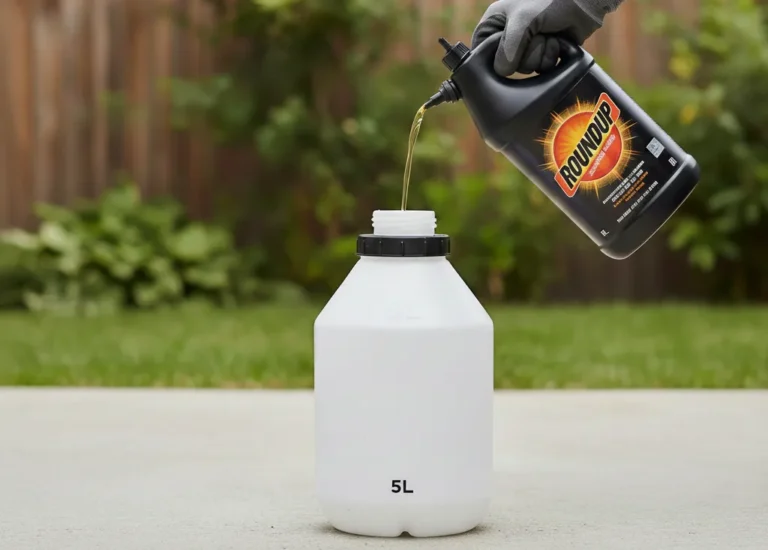 dosage roundup pour 5 litres d'eau