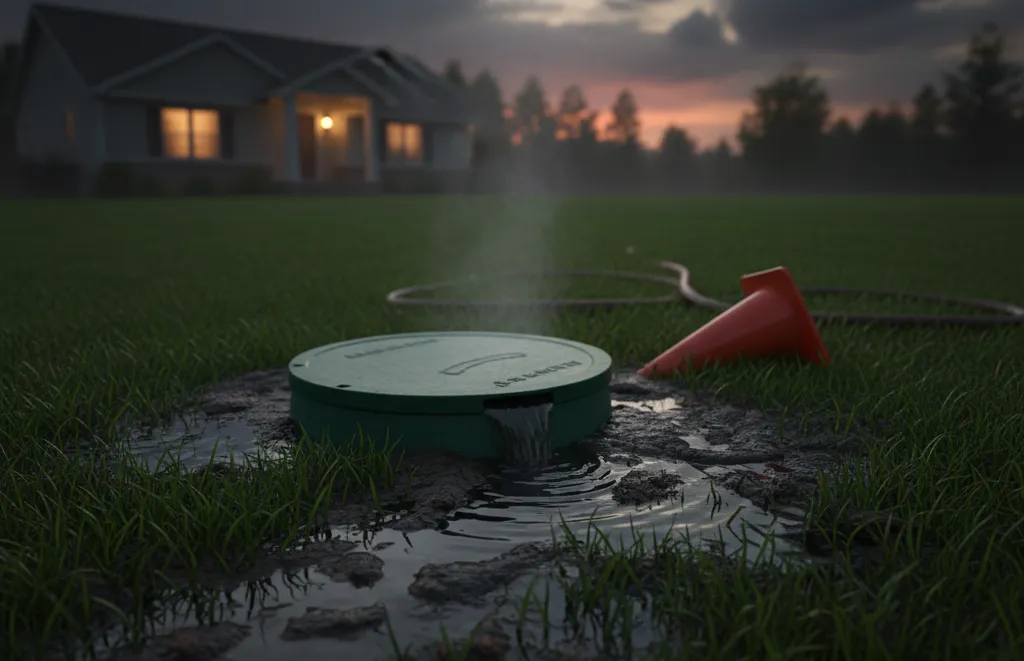 fosse septique pleine