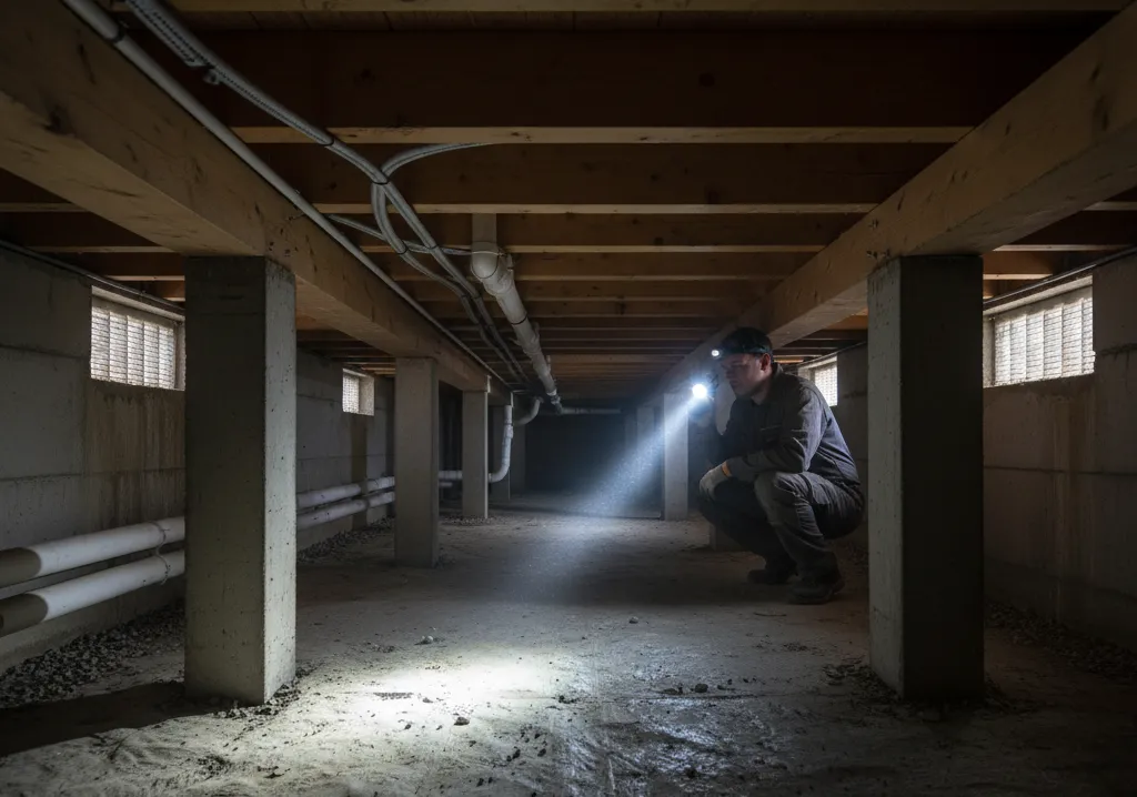 vide sanitaire maison