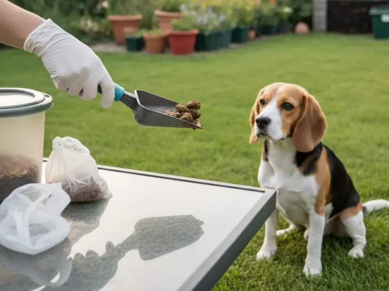 que faire des crottes de chien dans le jardin