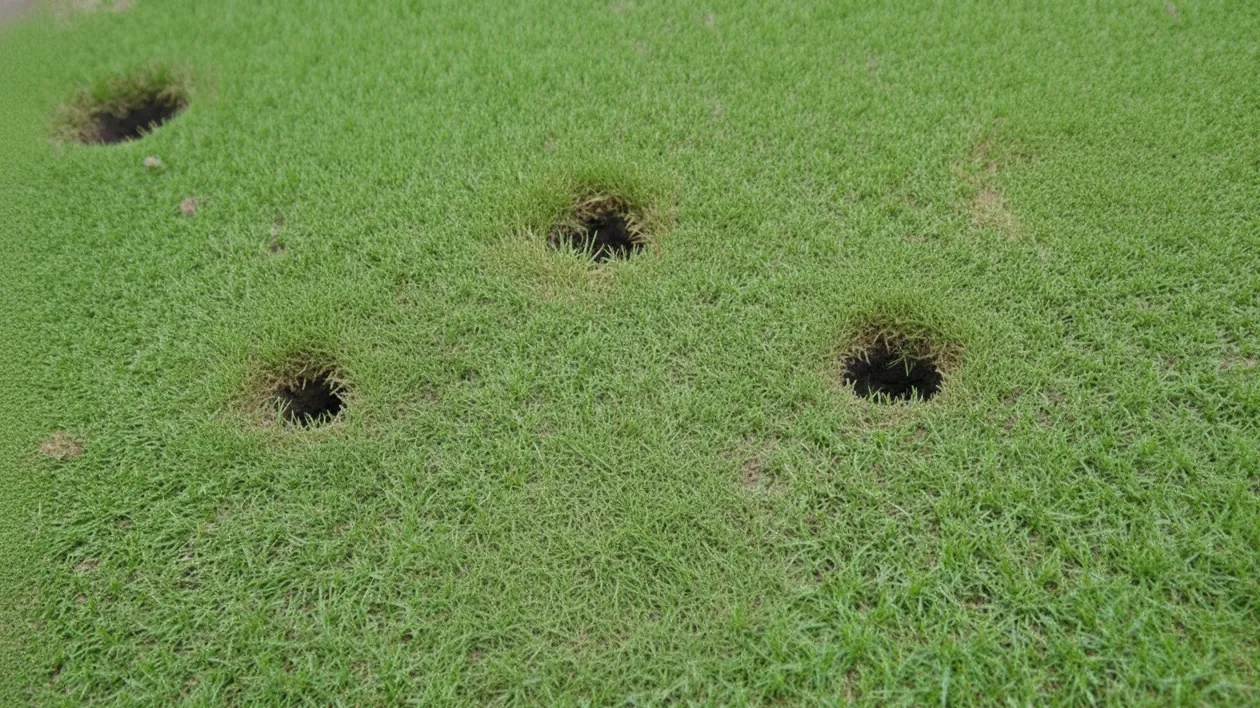 Trous dans le jardin sans monticule : causes et solutions