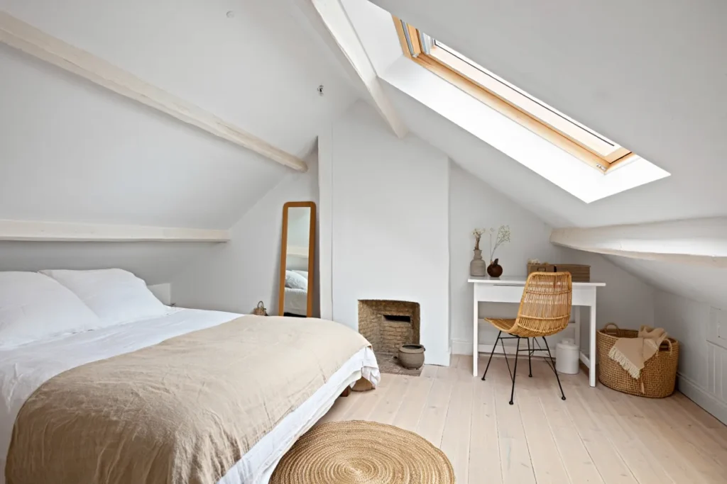 chambre sous comble très bas