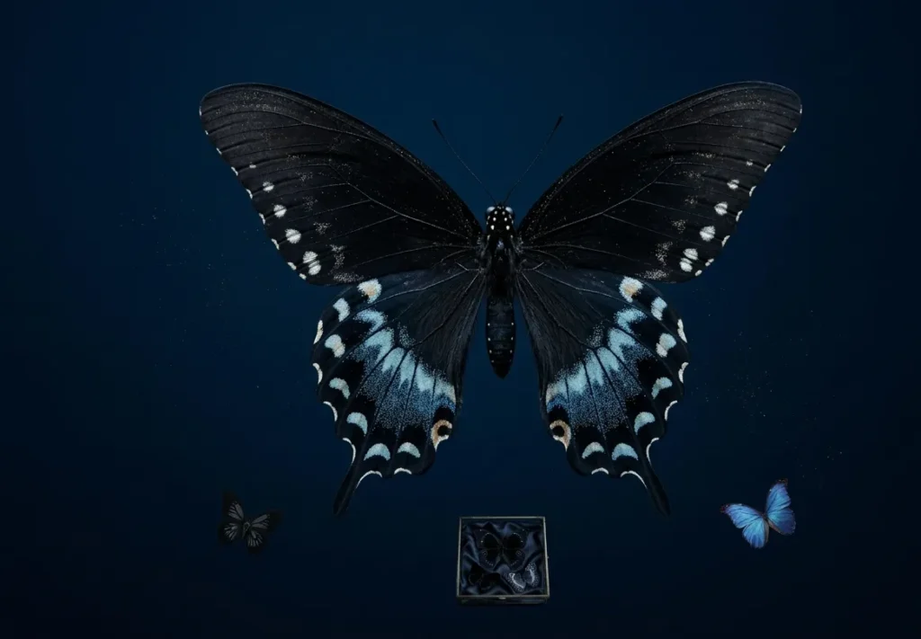 papillon noir signification