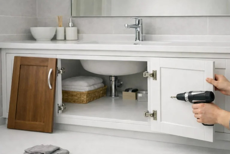 changer porte meuble salle de bain