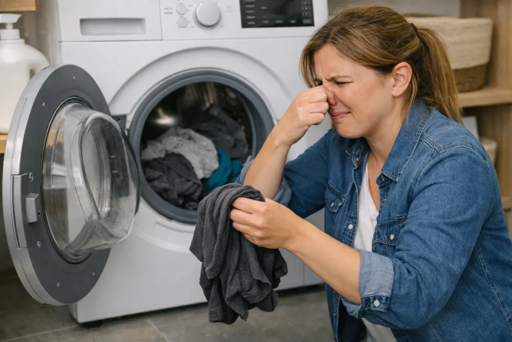 machine à laver qui pue les égout