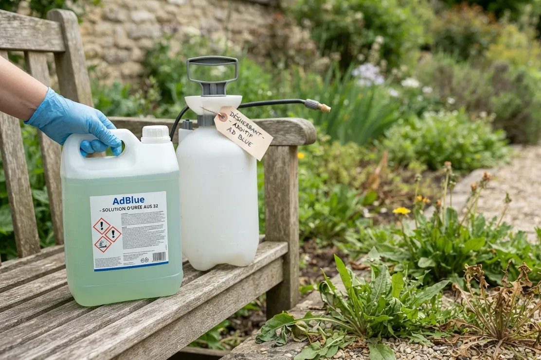 Utiliser l&rsquo;AdBlue comme désherbant : quels sont les risques