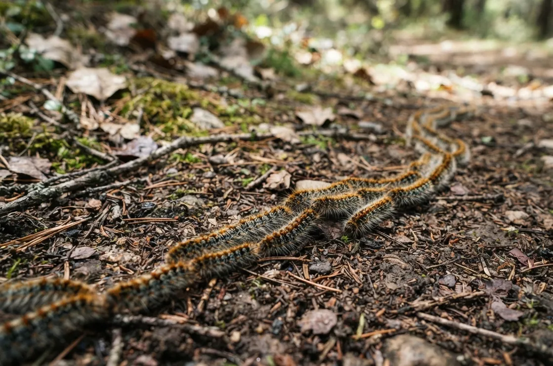 Chenille processionnaire : comment les éliminer au sol ?