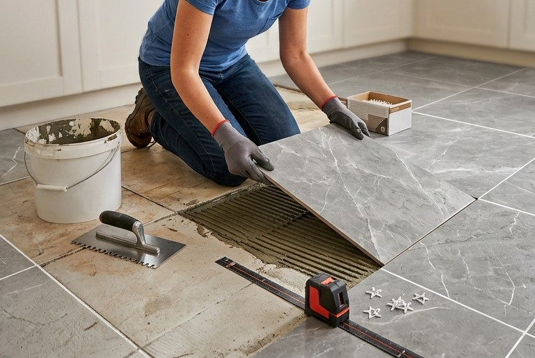 Poser du carrelage sur du carrelage : quels inconvénients ?