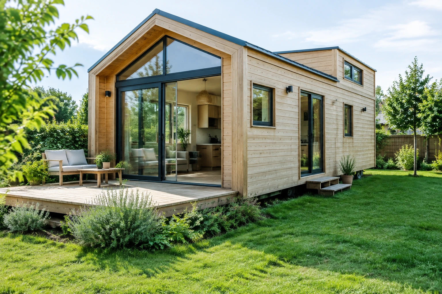 Tiny house 2 chambres prix : 40 000 à 120 000 € neuve